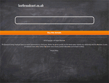Tablet Screenshot of lastbroadcast.co.uk